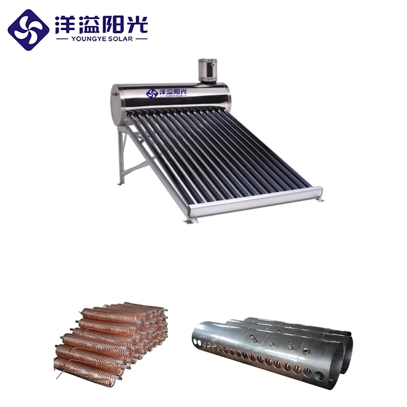 Factory Direct Supply Pre-Heated Pressure Integrative Copper Coil Solar Water Heater