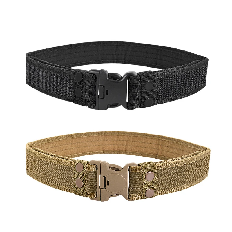 1 PC Camouflage Men's Tactical Belt Adjustable Outdoor Heavy Duty Combat Nylon Webbing Belt