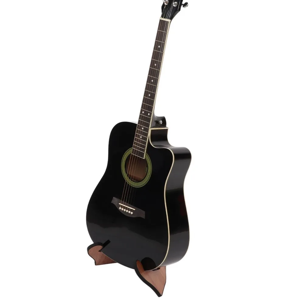 

2pcs Brown/BlackWalnut Guitar Stand​ Assembled type ​Universal Fit​ ​X Frame Style Stand​ ​MDF ​String Instrument Holder​