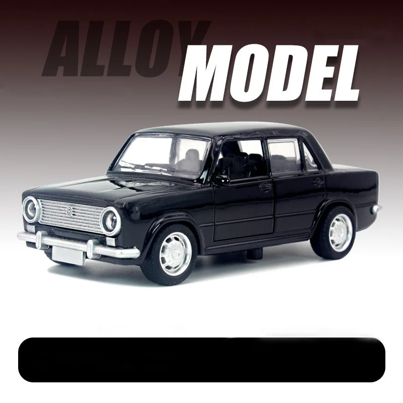 1:36 LADA Alloy Car Model Diecast Toys Vehicles No Light & Sound Effect Car Boys Birthday Gifts Toys for Kids