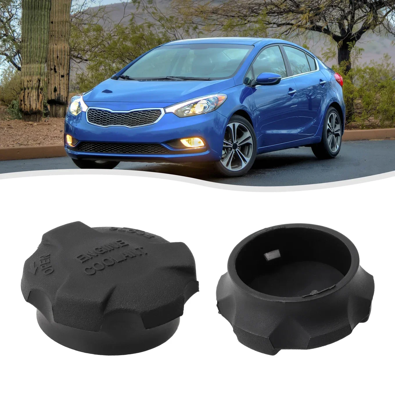 

For Kia Forte Koup Reservoir Cap Coolant Reservoir Cap Car Maintenance Direct Replacement Plastic Material Aftermarket