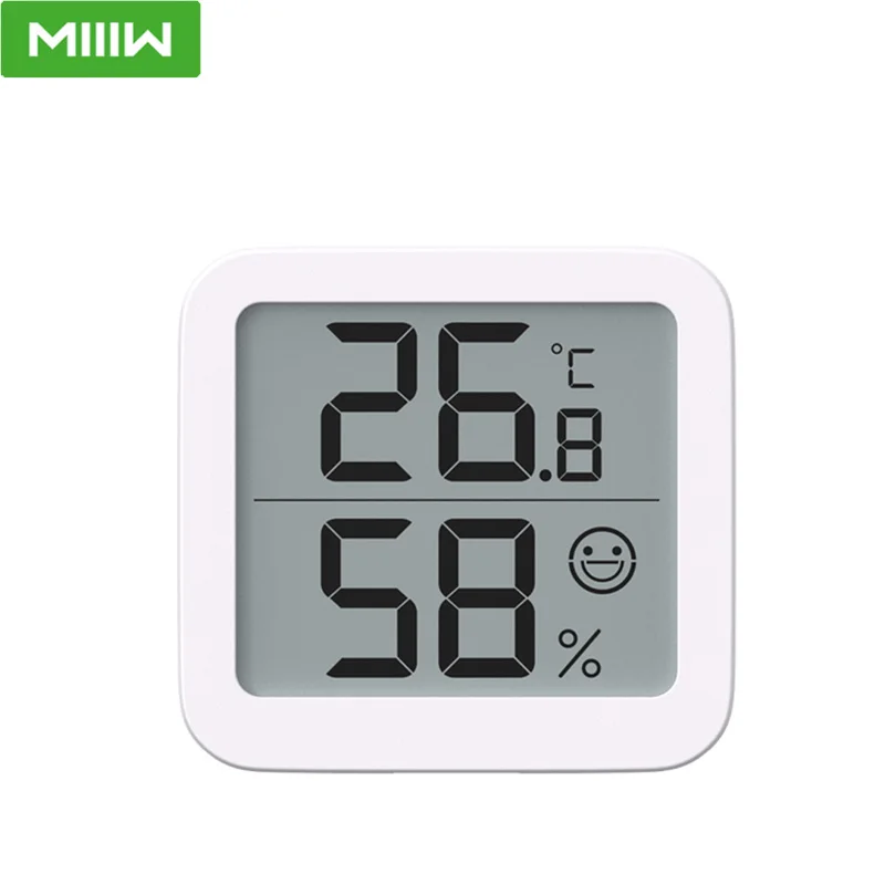 Youpin MIIIW Thermometer Wireless Smart Electric Digital Indoor Thermo-Hygrometer with Magnet,MIN/MAX Records for Room Climate