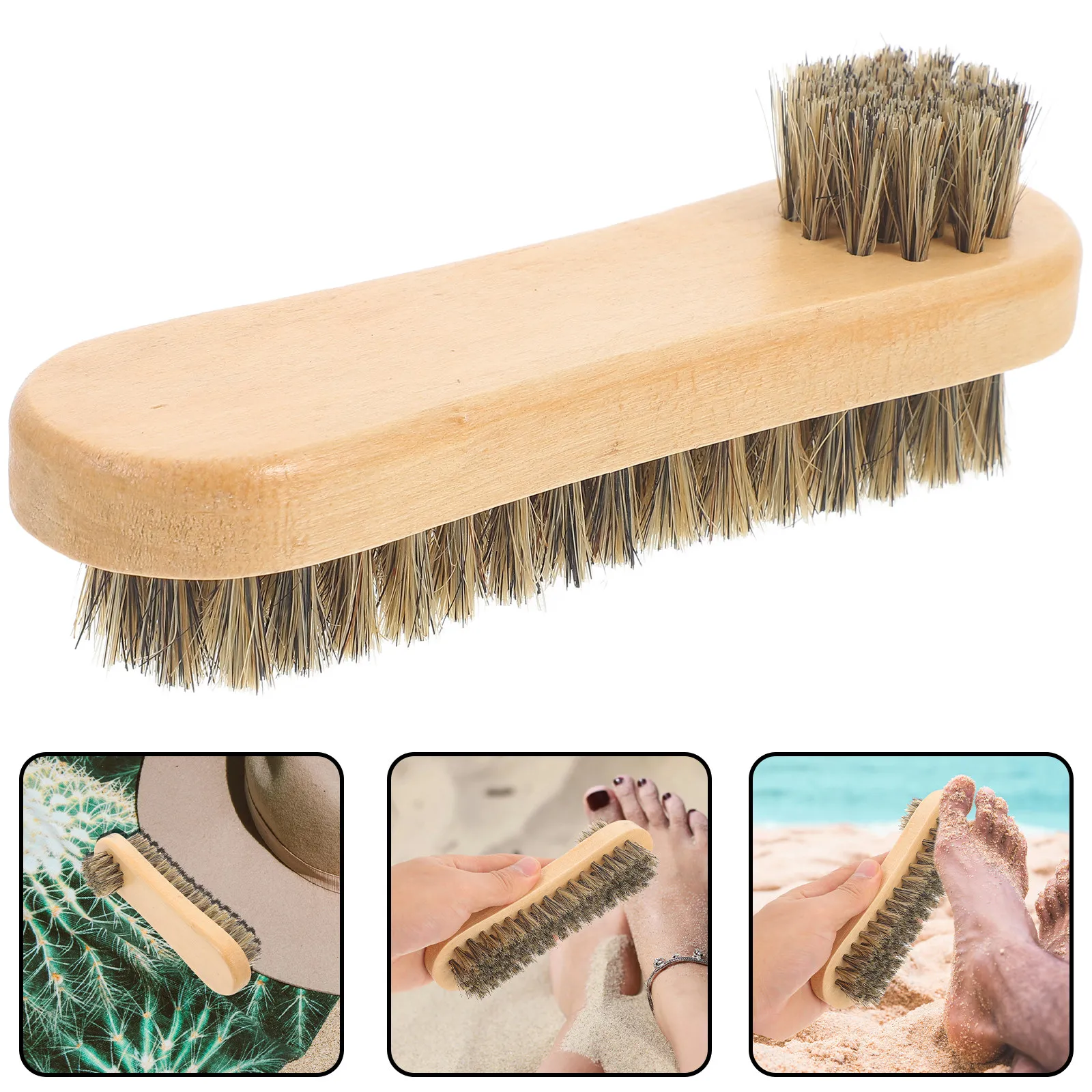 

Beach Sand Brush Double-Sided Cleaning Tool for Sand Removal Volleyball Courts Door Frames Window Grooves Small Spaces