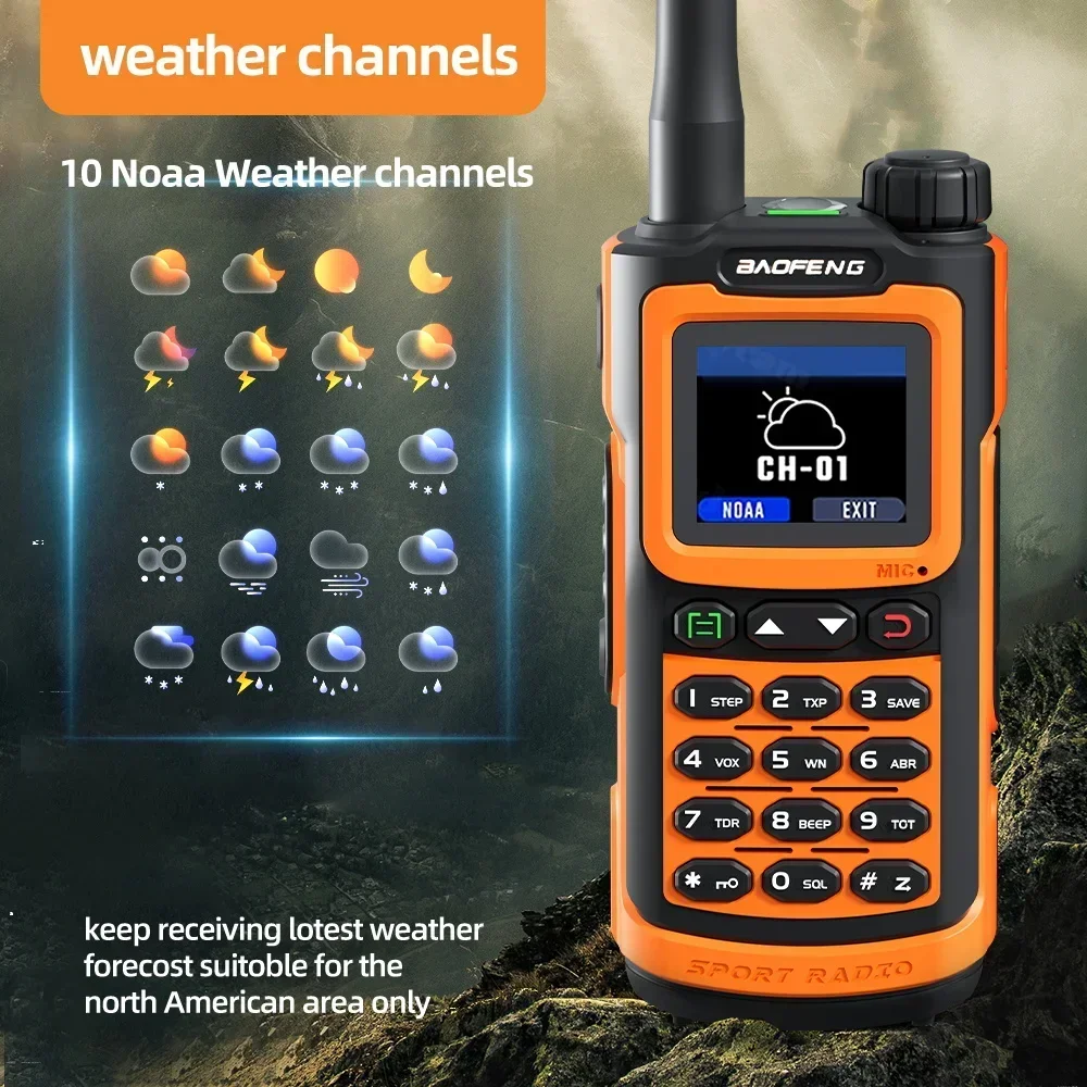 2023 baofeng p90 pro walkie talkie tragbares 1000-Kanal-Amateurfunkgerät mit großer Reichweite uhf vhf USB-C 2-Wege-Radio wasserdicht aufladen