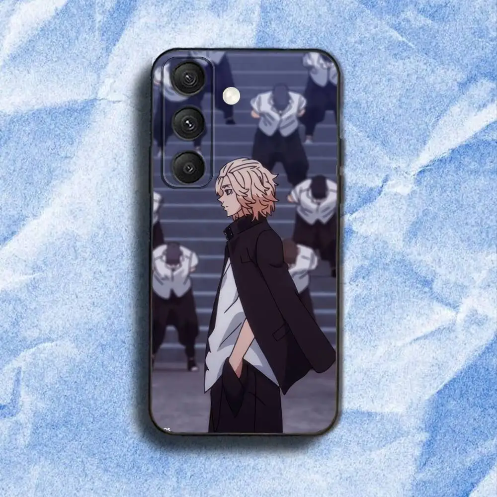 Coque de téléphone Tokyo r-revengers, étui souple noir pour Samsung S 25,24,23,22,30,21,10,9,Ultra,Plus,Lite,FE,4,5G