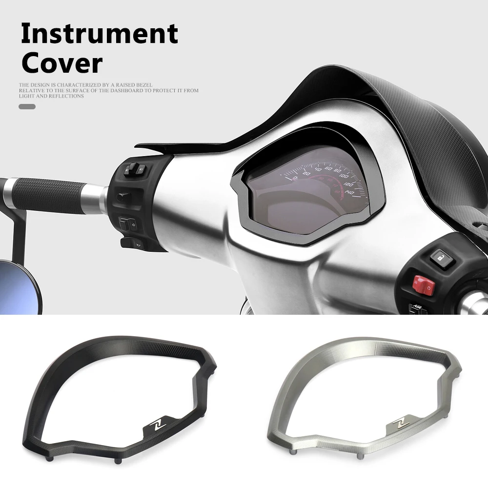 New Motorcycle Speedometer Trim Bezel Ring Visor Cover Instrument Cover For Vespa GTS 300 GTS300 gts300 2023 2024