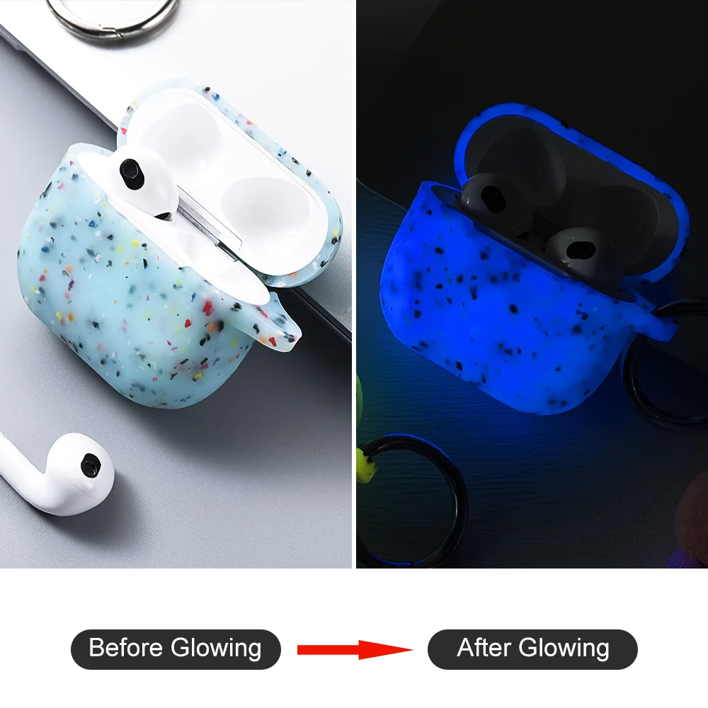 For Airpods Pro 2 Case Silicone Luminous Earphone Case Headphone Cover Headset Shell For Apple Airpod 3 Pro 2nd Generation USB C