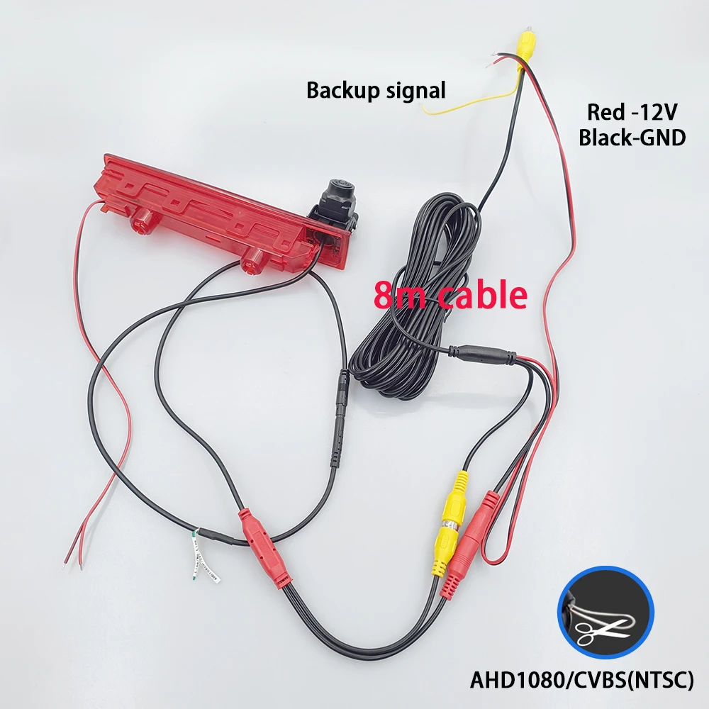 170 Degree AHD 1080P CVBS Car Rear View Reverse Camera For VW Transporter T5 T6 Van 2010-2019 Car LED Brake Light Parking
