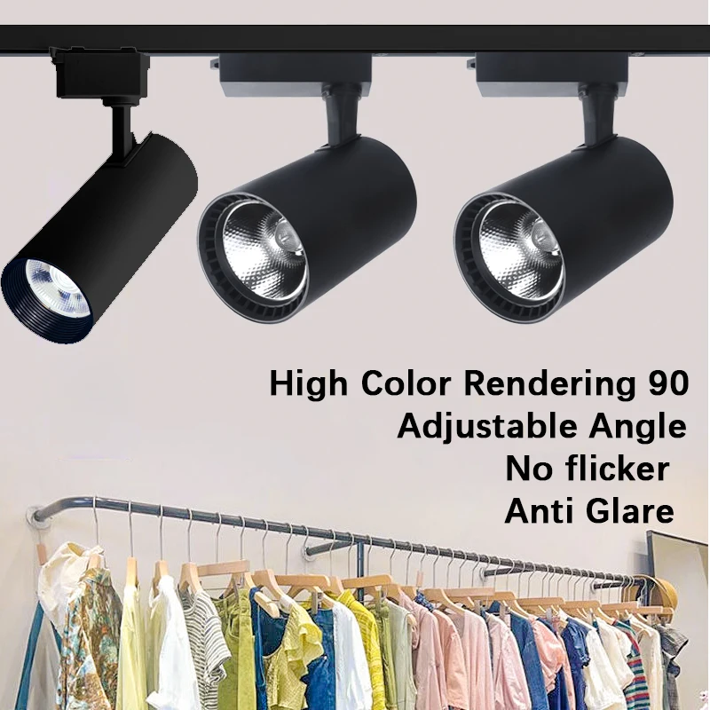 

Led Track Light Rail lighting Ceiling lamp Fixture Track Lamp Rail light spot light 110V 220V Spotlight for Clothing Shop Home