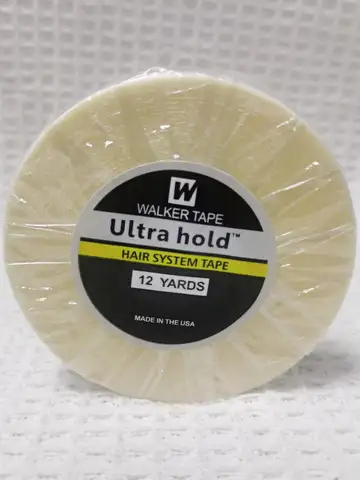 Lace Wig Tape Glue for Hair Extensions Ultra Hold Adhesive Tape Glue for Wig 3/12 Yard Lace Wig Glue Hair System Tape For Toupee