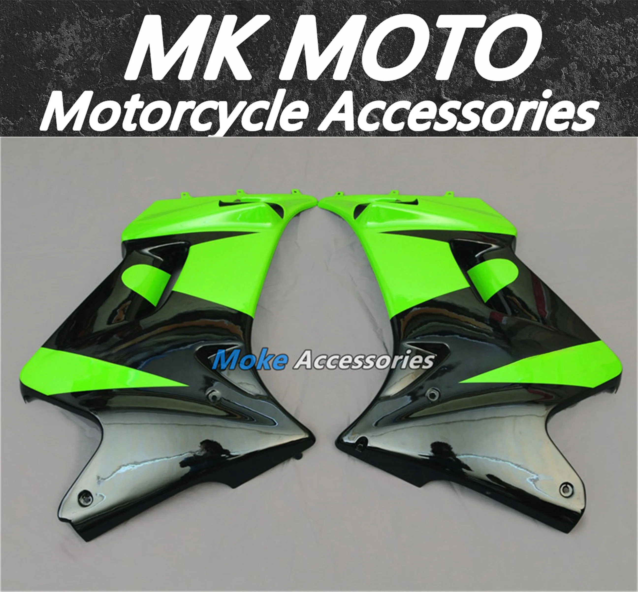 Motorcycle Fairings Kit For Zzr250 1996-2007 Bodywork Set Accessories ABS Black Green