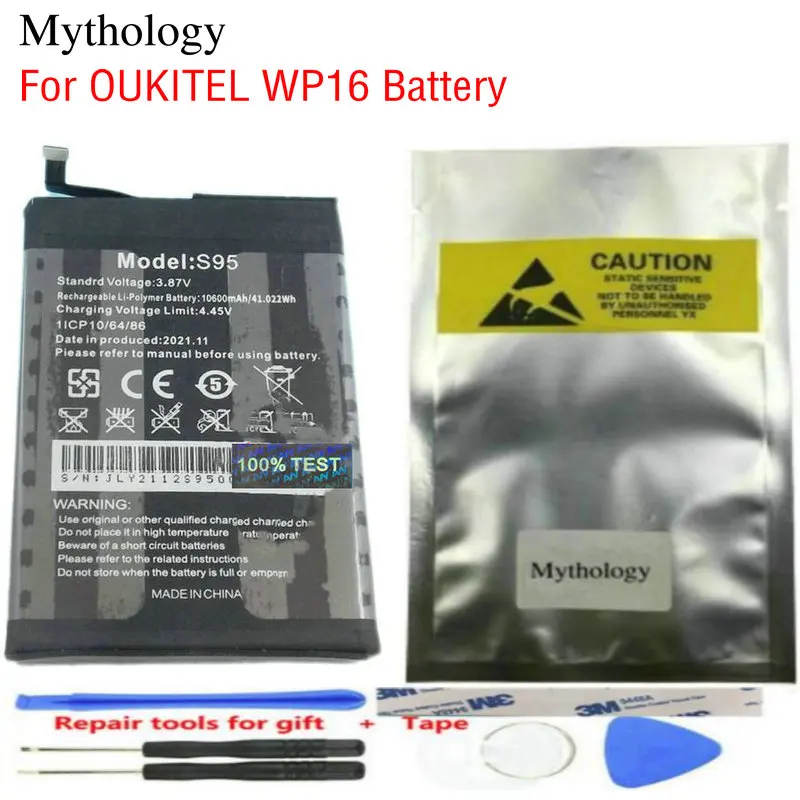 

Battery for Oukitel WP16 Original Bateria 10600mAh Smartphone Accessories