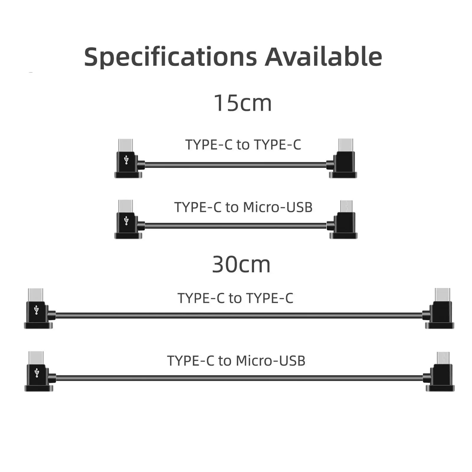 Type C to Type C Data Cable for Remote Controller Fits DJI Mavic Air 2 Mini Pro Drone