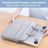 Portable Laptop Stand Dual Adjustment Invisible Bracket for Computer Notebook Convenience Desk Holder