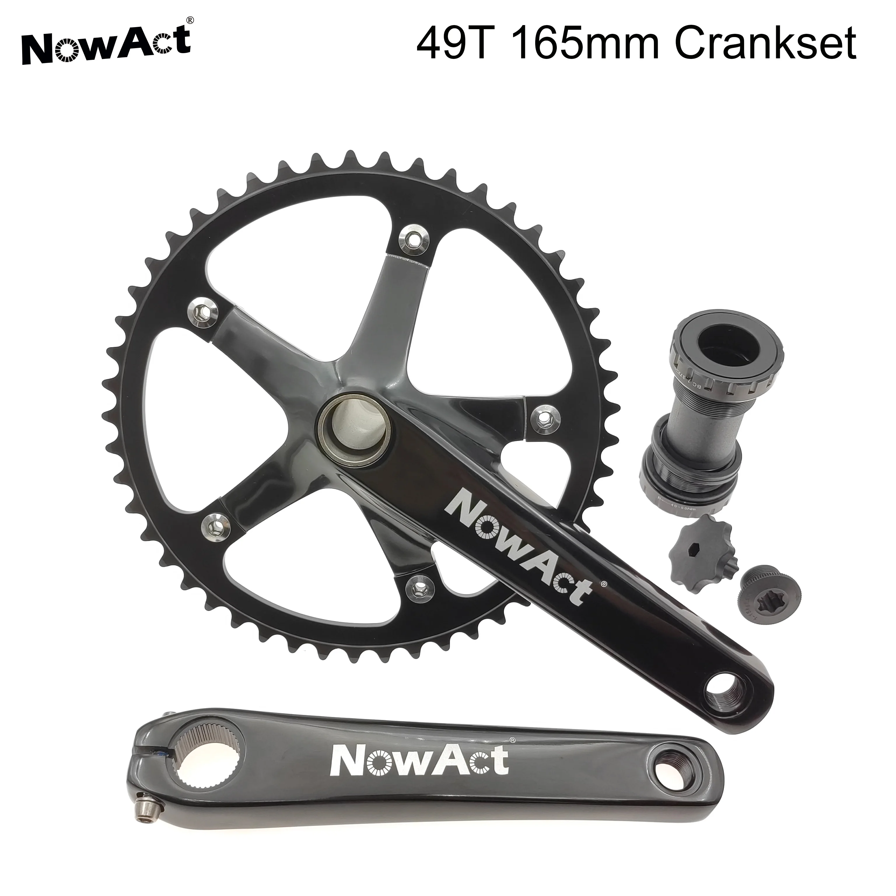 SKEACE 48T 165mm Fixed Gear Crankset Alumniun Alloy Crankset