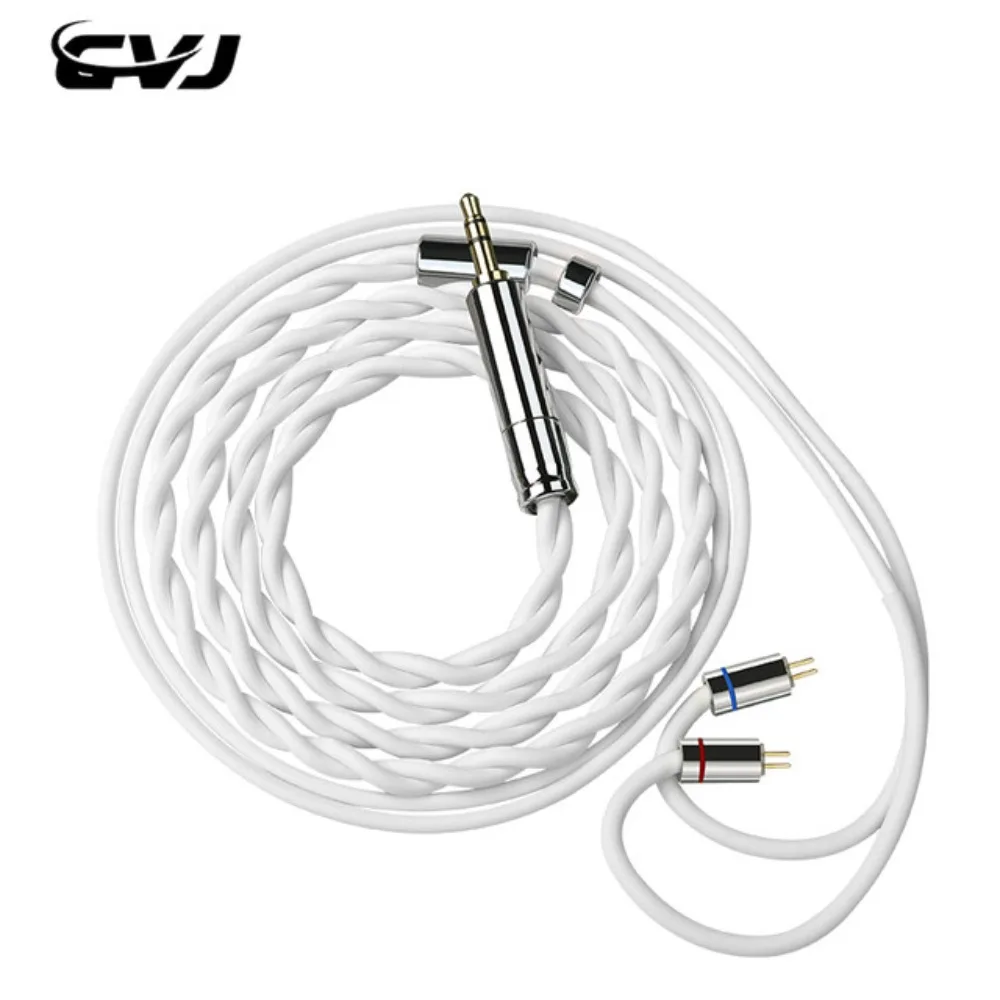 CVJ Vibra 2in1 HIFI Headphones Upgrade Cable Silver Plating 2Pin 0.78 Balance Audio Cable with 3.5/4.4/3.5+4.4mm Plug
