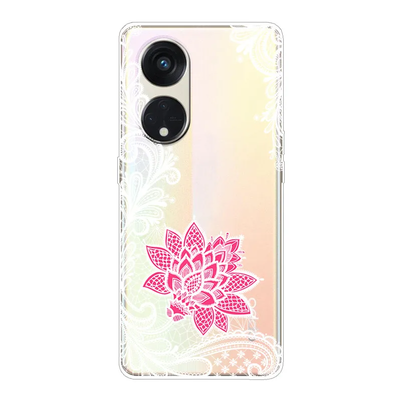 For Oppo A78 5G Phone Case Cover Transparent Soft TPU silicon Cover For Oppo A58 A58X 5G OPPOA78 Case CPH2483 Funda Clear Cute