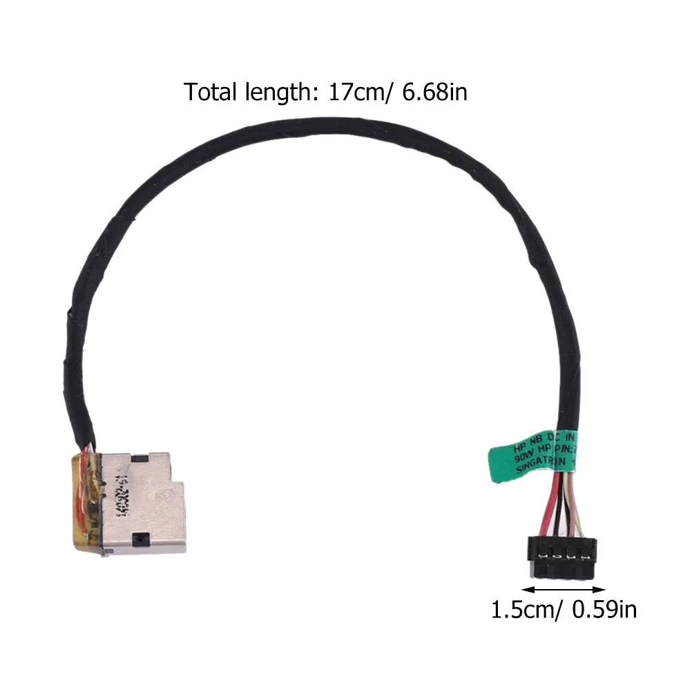 

Разъем питания постоянного тока для Pavilion 15 15-E 17 17-E, запасная часть порта зарядки ноутбука, разъем питания постоянного тока