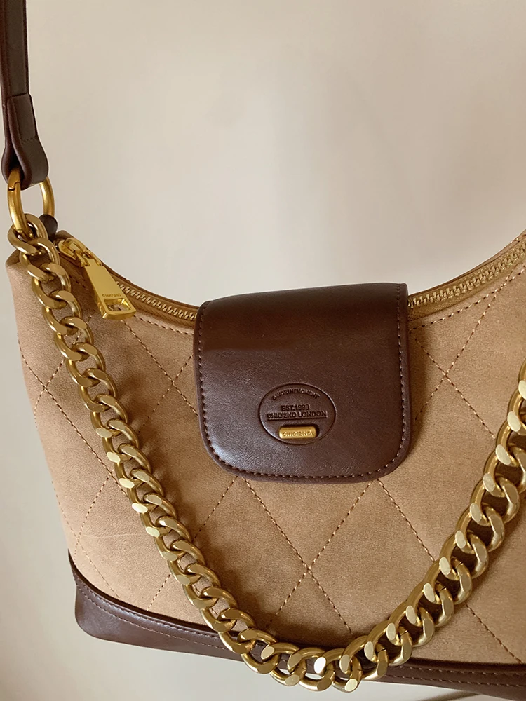 حقيبة يد للنساء، الخريف والشتاء، مربعات، حقيبة للتنقل، حقيبة كتف واحدة متعددة الاستخدامات، حقيبة كروس