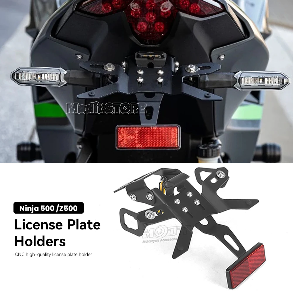 Per Kawasaki Ninja 500 Ninja500 Z500 Z 500 2024 2025 Moto Posteriore Coda Corta Porta Targa Contropunta Kit Staffa