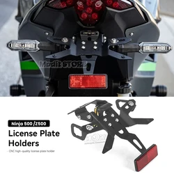 For Kawasaki Ninja 500 Ninja500 Z500 Z 500 2024 2025 Motorcycle Rear Short Tail License Plate Holder Tailstock Bracket Kit