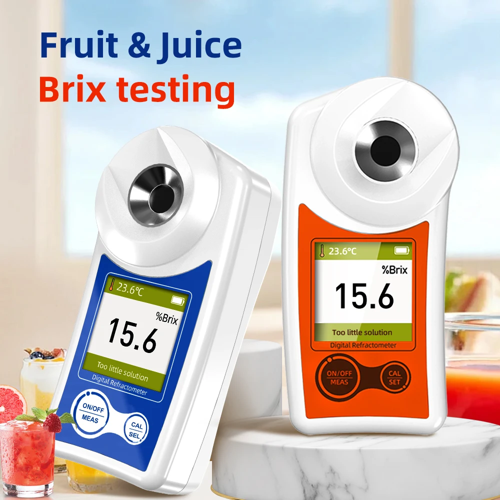 Imagem -02 - Nohawk-lcd Digital Brix Meter Refratômetro de Açúcar Precisão 02 Faixa 55 Medir o Teor de Açúcar de Frutas Bebidas Cerveja