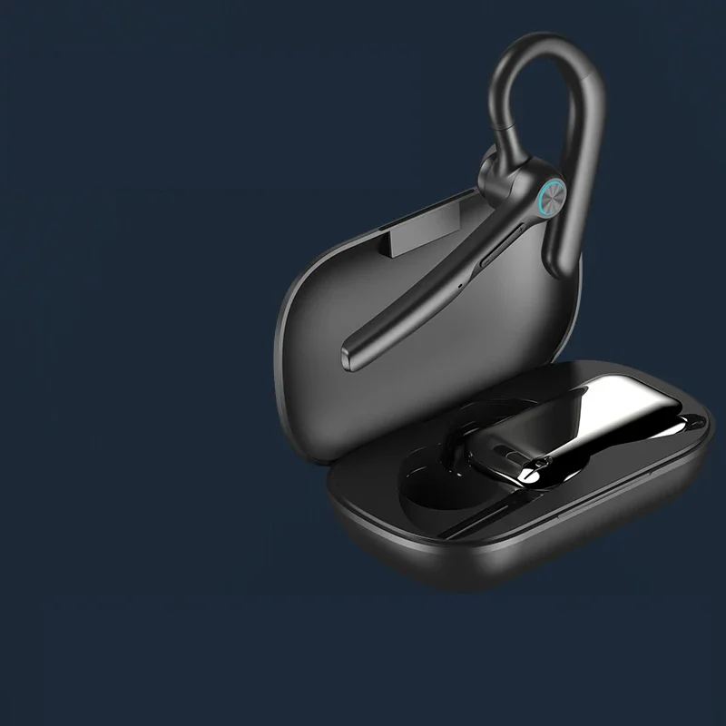 G3 Earphone Kait Telinga Mobil Bisnis V5.0 Headset Bluetooth Headset Olahraga Pengurang Kebisingan Tanda Ganda Pintar dengan Kotak Pengisi Daya