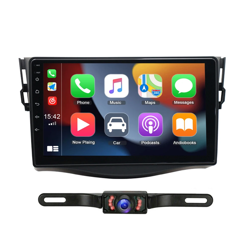 Android 13 Car Radio for Toyota RAV4 2007-2012 9 inch Touch Screen Carplay Stereo, Carplay/Android Auto/Hi-Fi Audio/Bluetooth