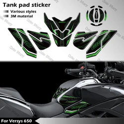 versys 650 Fuel Tank Pad Sticker Oil Gas Cap 3D Decal Cover Protector Waterproof For versys650 VERSYS 650 2022-2024