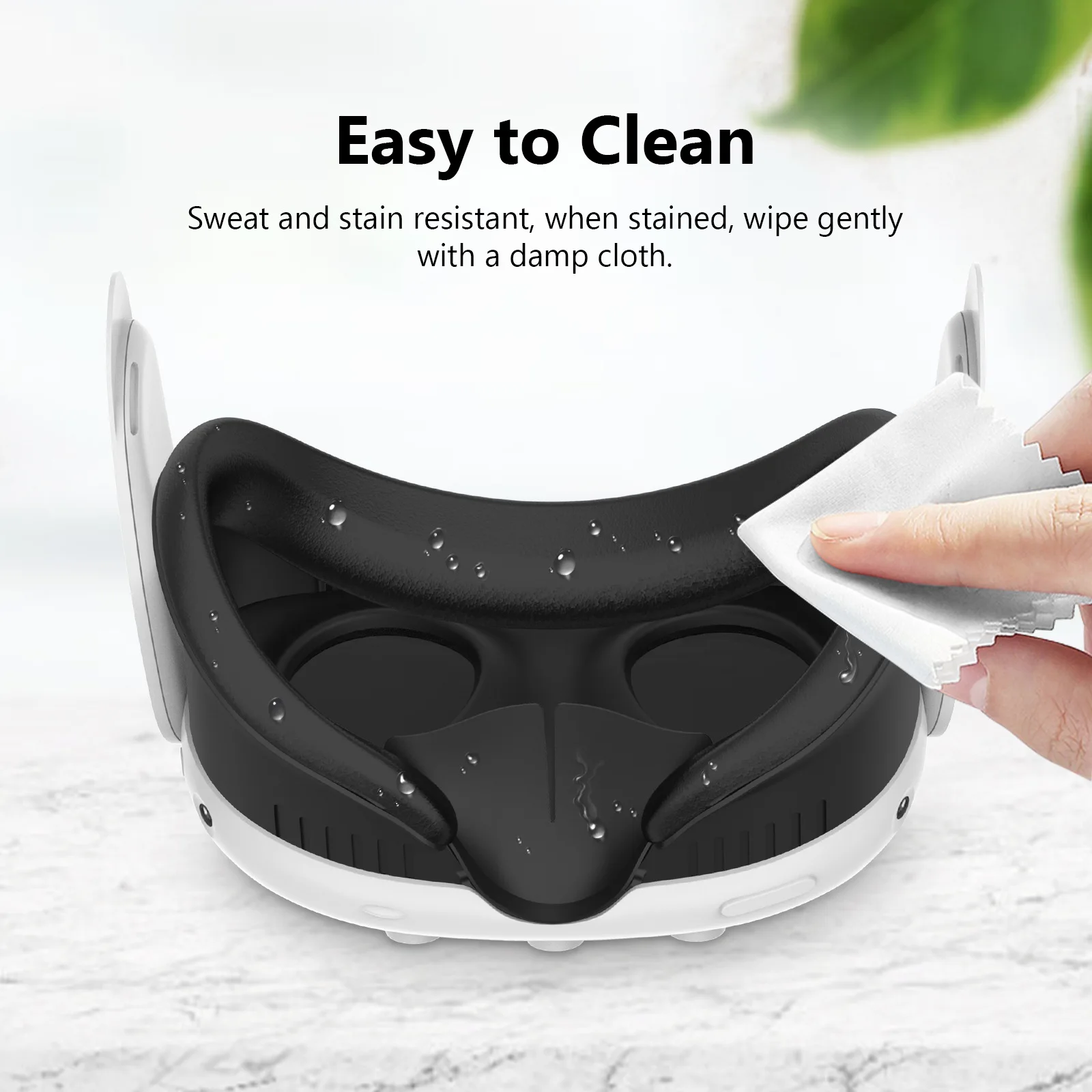 Face Cover For Meta Quest 3 Replacement Facial Interface PU Leather Cushion Bracket Anti-Leakage Nose Pad VR Glasses Accessories