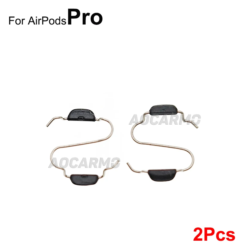 Aocarmo 2Pcs Spring Clip Fixing Accessories for Noise Reduction Microphone Buckle Replacement Parts For AirPods Pro