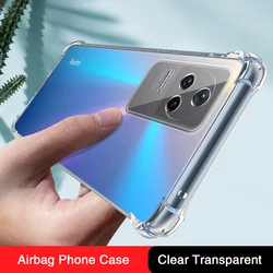 Soft Silicone Case for Xiaomi PocoF4 Poco F4 GT F4GT 5G Airbag Transparent Original Back Cover Mobile Phone Accessories Carcasas