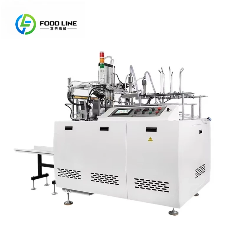 Customized High Speed Automatic Take Away Food Box Forming Machine Disposable Paper Lunch Box Making Machinery
