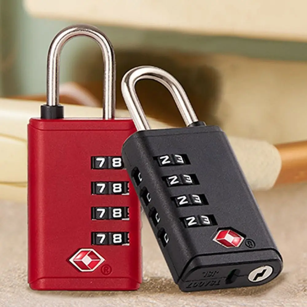 Creative TSA 4 Digit Combination Lock Anti-theft Security Tool Cabinet Padlock Suitcase Luggage Coded Lock for Travel