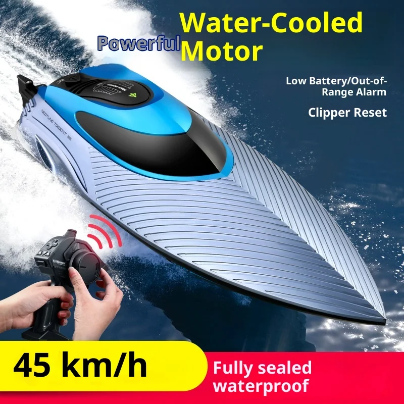 S3 High-Power Large Remote-Controlled Boat Water Large High-Speed Speedboat Charging Dynamic Ship Model Toy