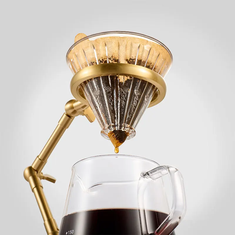 

Coffee hand brewing rack, filter cup rack, coffee rack, solid wood base, American hand brewing bracket set utensils