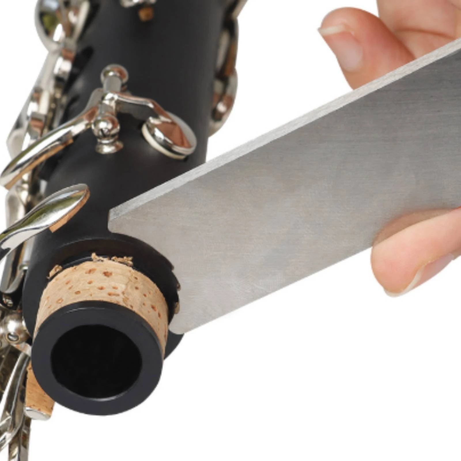 3 Pieces Clarinet Tenon Trimming Tool Metal Clarinet Joint Repair Tool Flat Long-Lasting for Technicians, Workshop