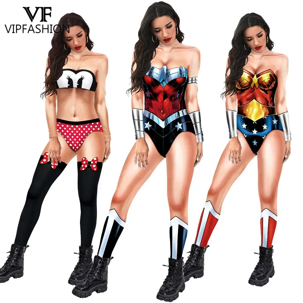 Moda VIP Kostium z nadrukiem 3D Seksowne body Zentai Zmysłowy zamek błyskawiczny Impreza świąteczna Kombinezon Cosplay Na żądanie Produkcja niestandardowa