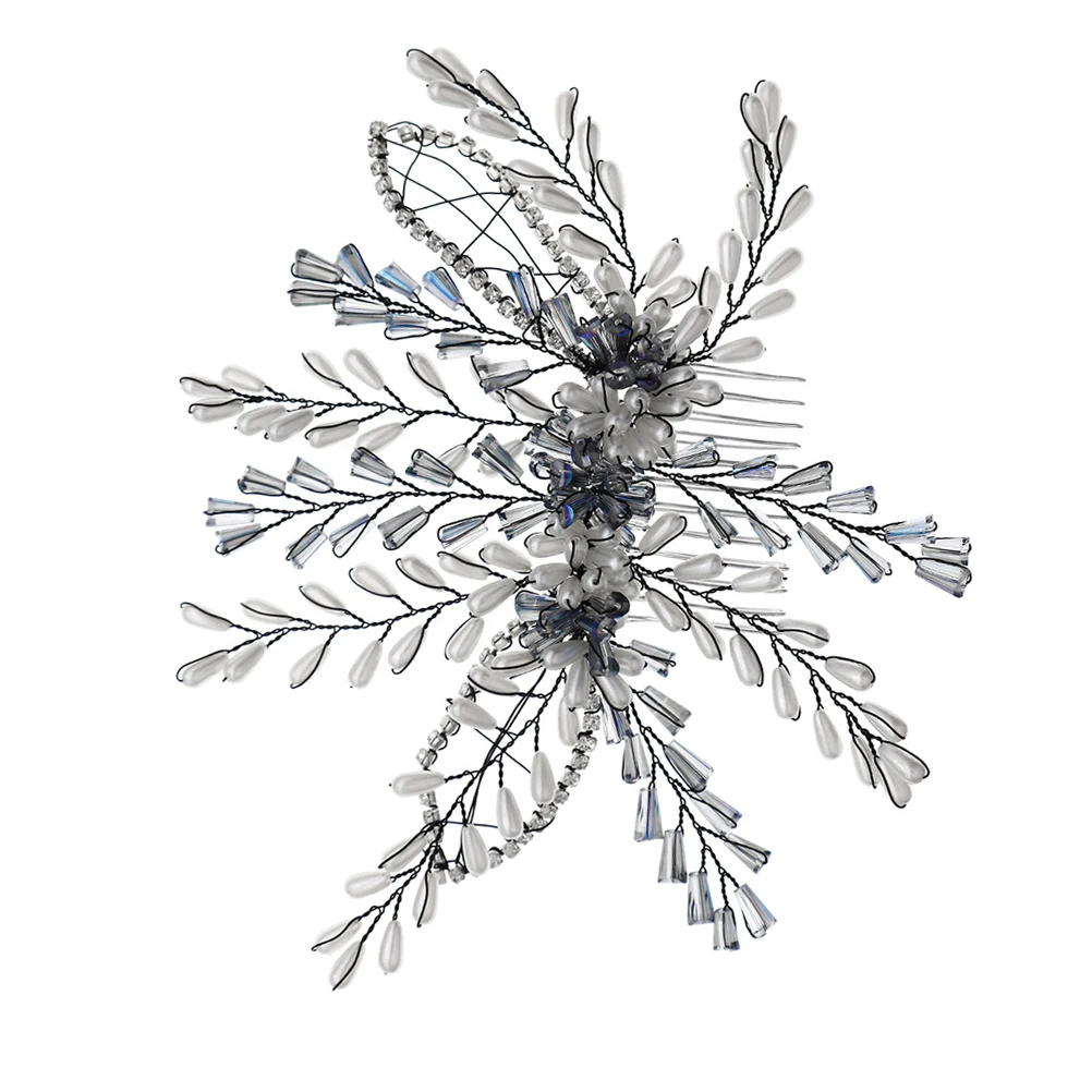 

Pearl Elegant Combs for Women Bride Wedding Styling Hair Pieces For Women Wedding Decorative Metal Hair Combs Pieces