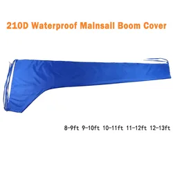 8-9/9-10/10-11/11-12/12-13Ft żagiel pokrywa Mainsail Boom osłona łodzi 210D wodoodporna anty UV wiatr parasolka śnieg pokrywa niebieski Boom Sail