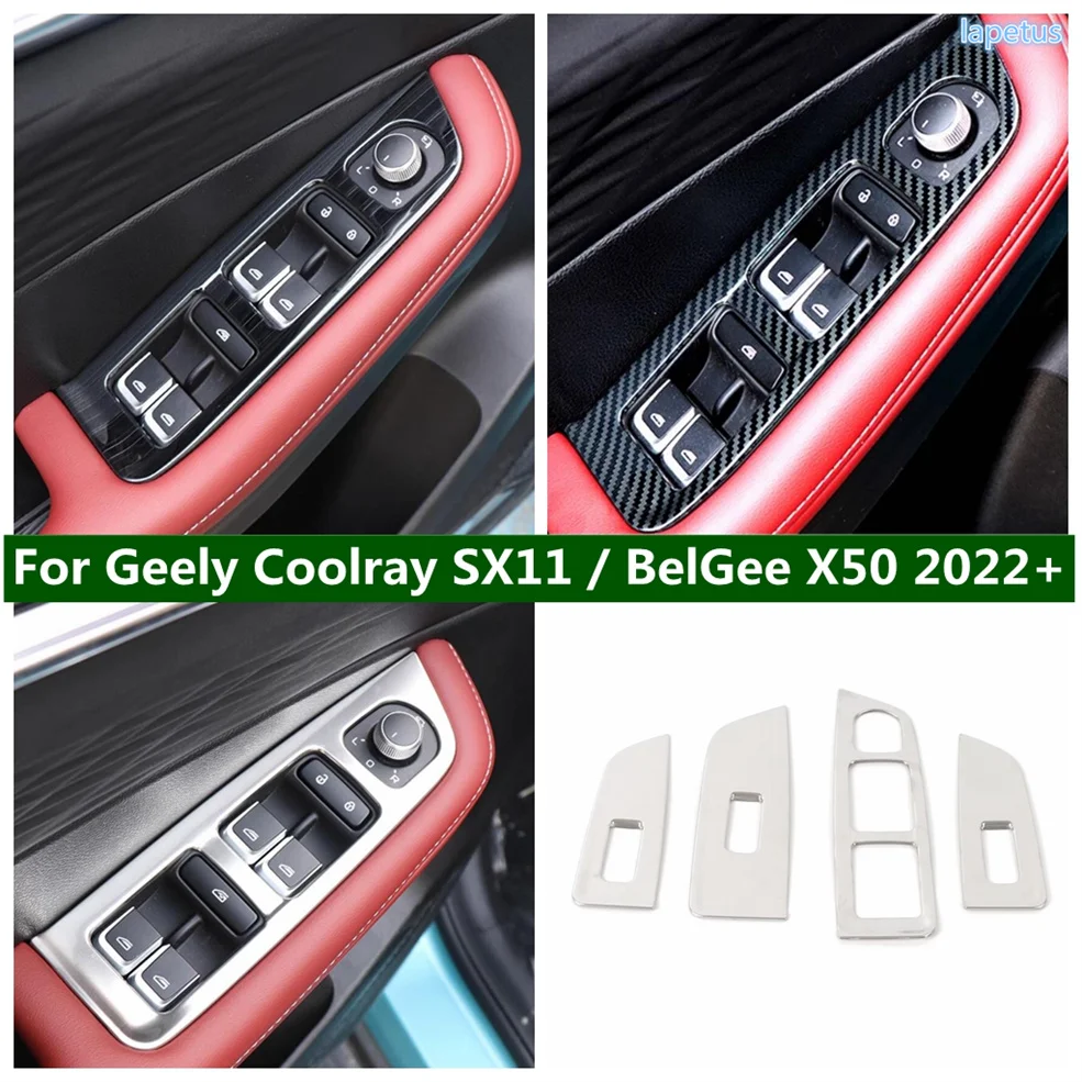 

Inner Door Window Lift Panel Button Switch Frame Cover Trim Fit For Geely Coolray SX11 / BelGee X50 2022 2023 Car Accessories