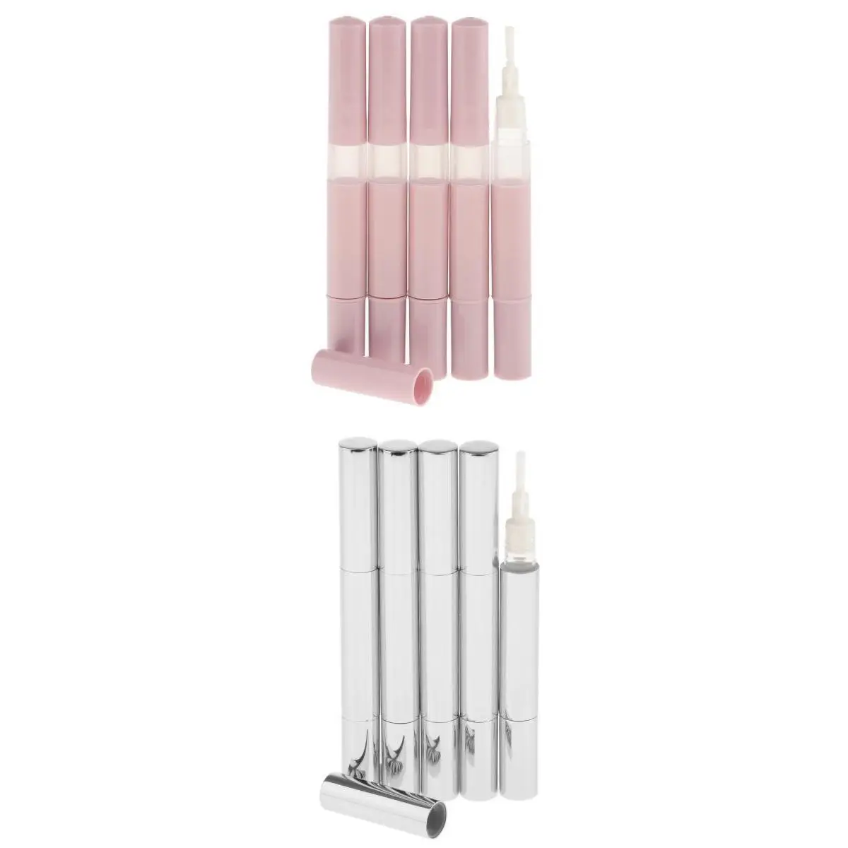 Refillable Lip Gloss Container Twist Pen Type Makeup Tube for Eyelash Growth Liquid Nail Polish and Oil