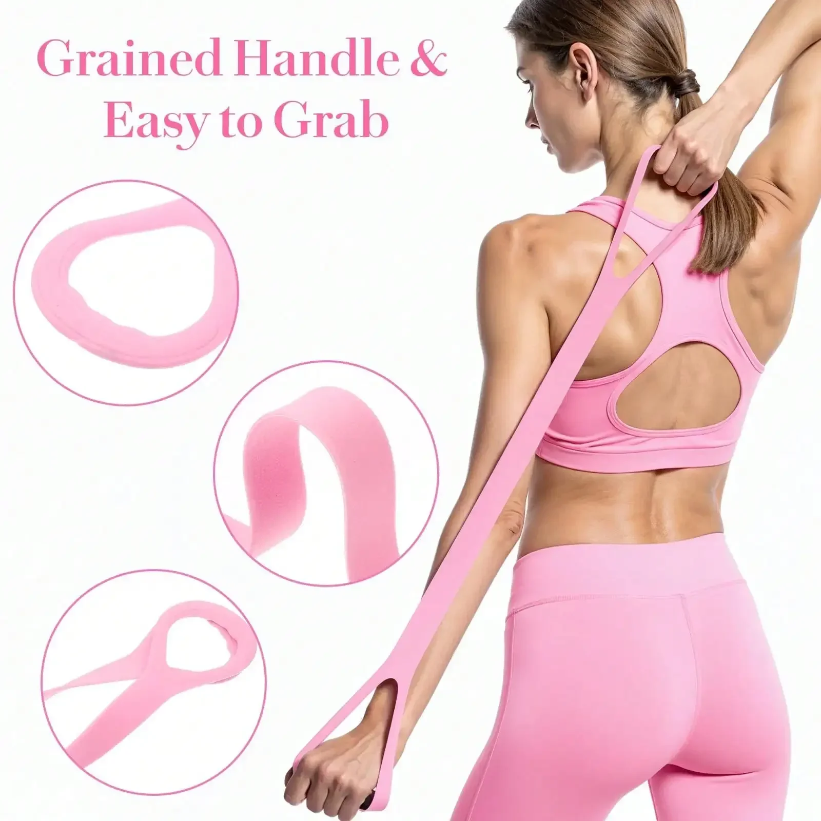 2026 3pcs Exercise Band, Figure 8 Fitness Resistance Band, Arm Back Shoulder Training Elastic Ropes, Silicone Resistance Band For Chest Expander, Yoga Gym