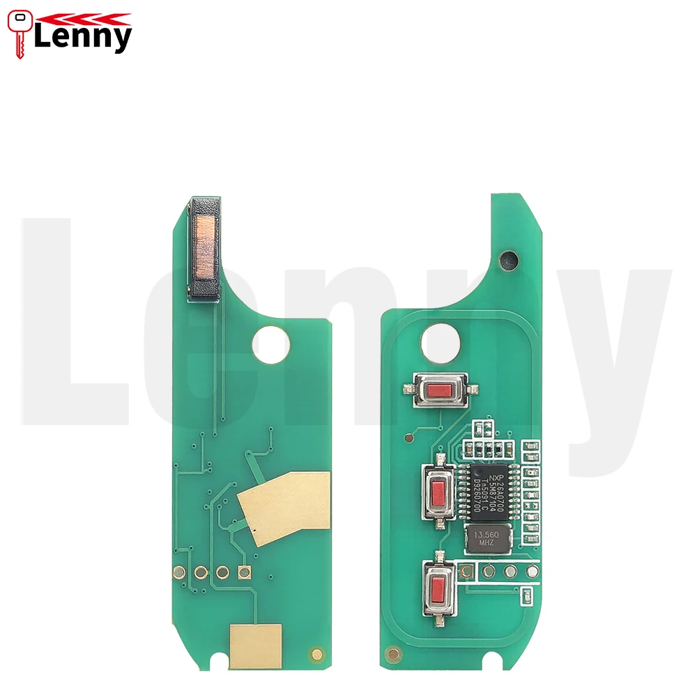 Lenny 433MHz 46chip Car Smart Flip Key for Fiat 500 Punto Panda Bravo Delphi 500L Ducato Citroen Jumper Peugeot Boxer Marelli