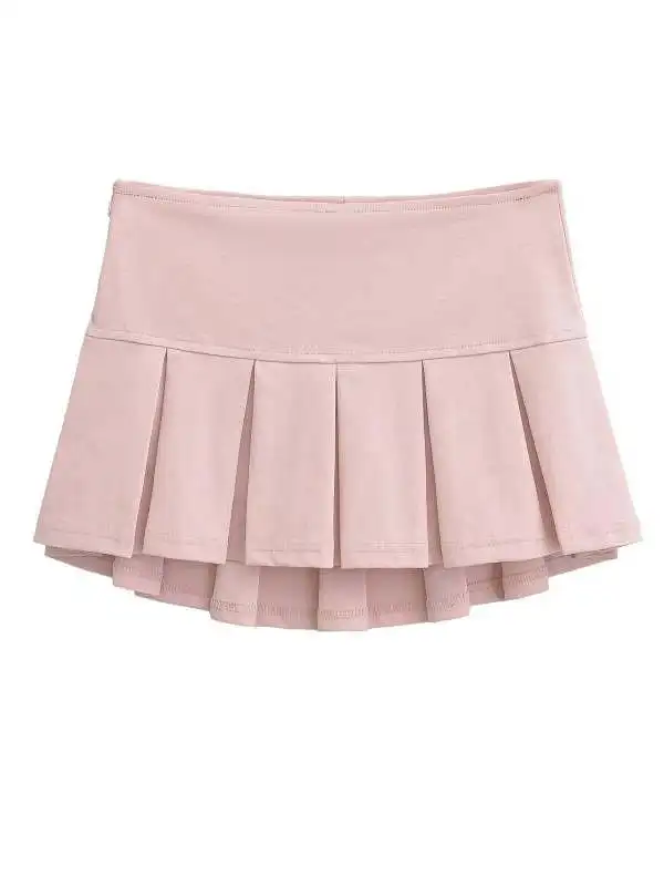 Jupe trapèze américaine Sexy, taille basse, pour filles, Sport, Anti-lumière, pur désir, longueur f, jupe JK, jupe plissée de rue