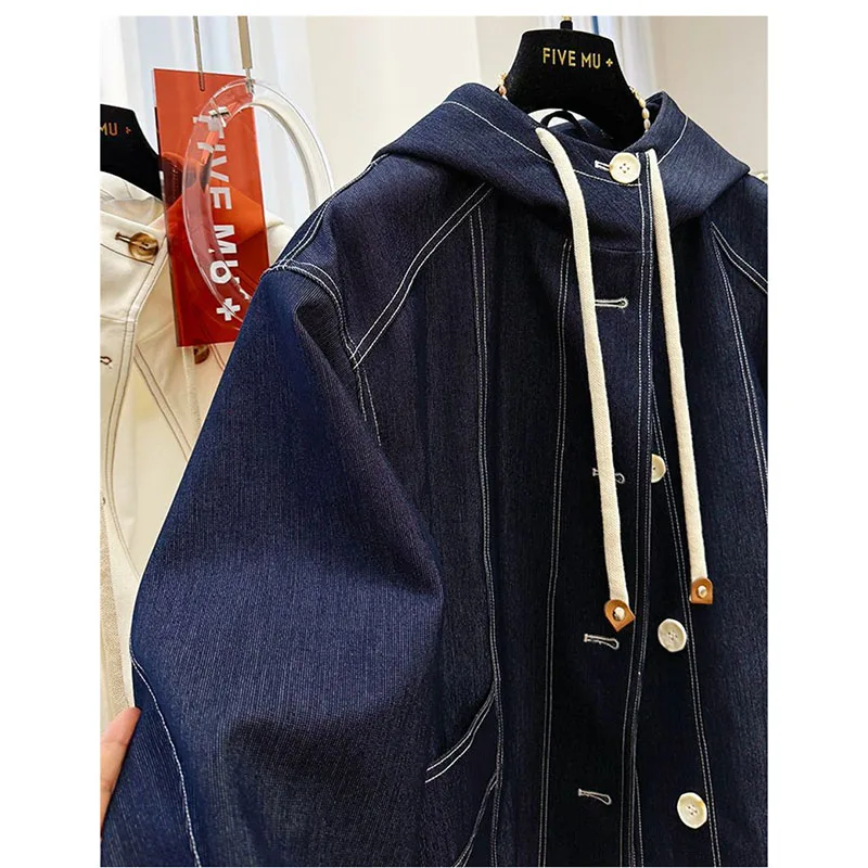 

Spring Autumn Women Jacket Fashion 2026 New Korean Fashion Casual Hooded Windbreaker Female Wild Loose Ladies Outerwear Tops