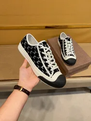 2025 Nieuwe lederen heren vetertype sportschoenen mode casual sneaker eerste laag koeienhuid loopschoenen