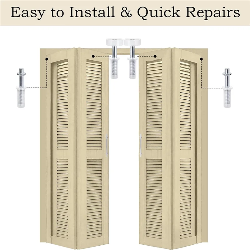 A44U ثنائية الطي الباب العلوي الأسطوانة ثنائية الطي الباب العلوي الأسطوانة دليل عجلة Bifold الباب مجموعة أدوات 8 قطعة