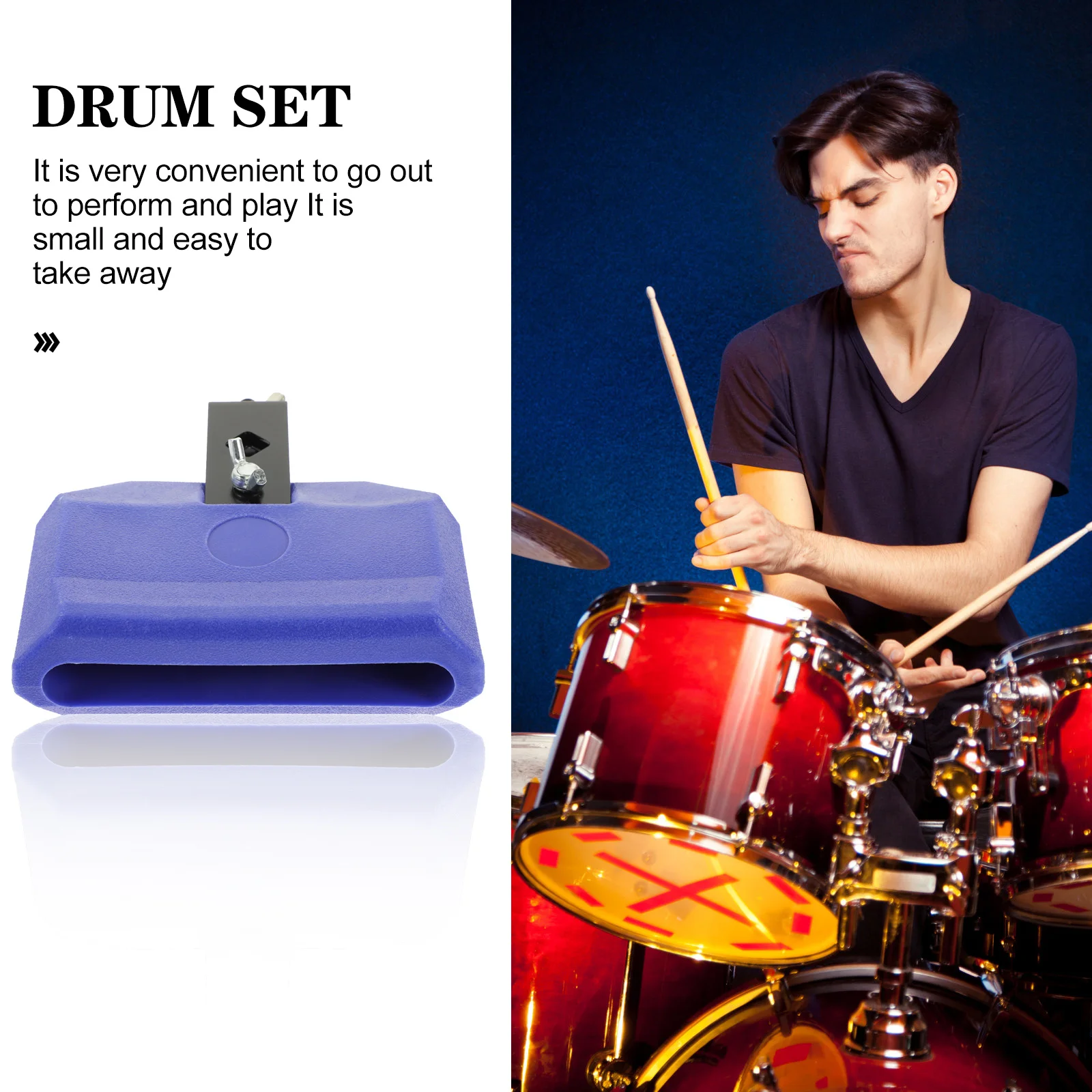 

Musical Instrument Accessory Cow Bell Durable One Piece Design Interesting Rhythm Parts Attract Attention