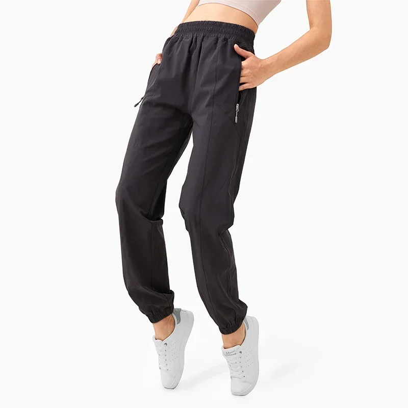 Women Loose Quick Dry Sports Pants Female Training Pants High Waist Running Pants Fashion Design Fitness Sportswear